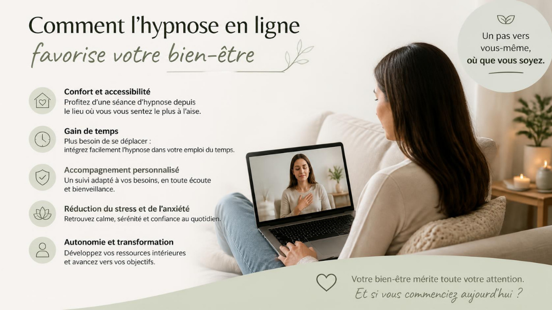 Comment l'hypnose en ligne favorise votre bien-être